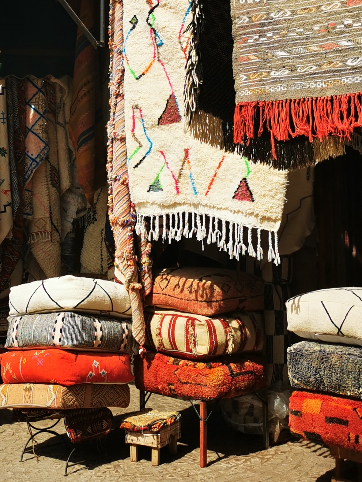 alfombras en el zoco