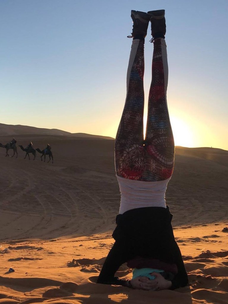 yoga en las dunas