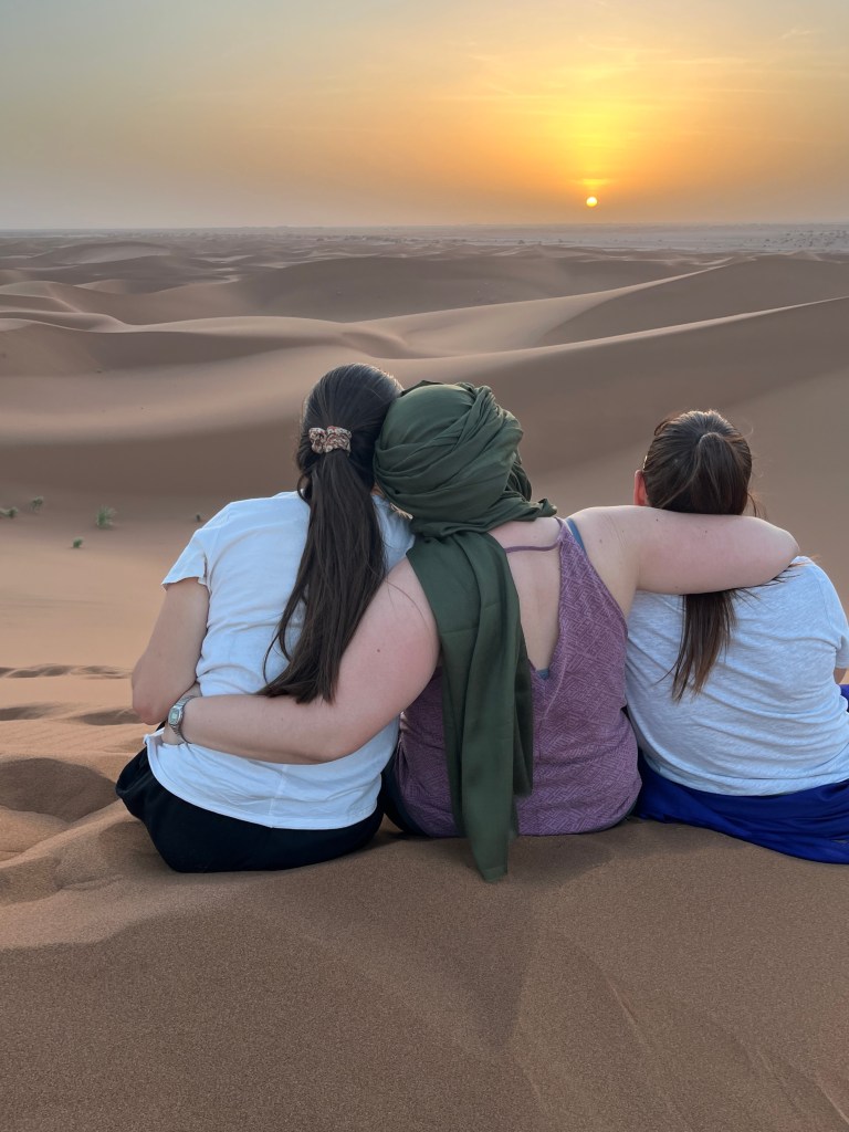 atardecer en el desierto